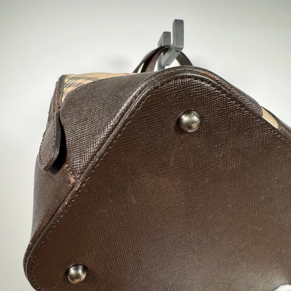 Burberry Vintage Nova Check Satchel